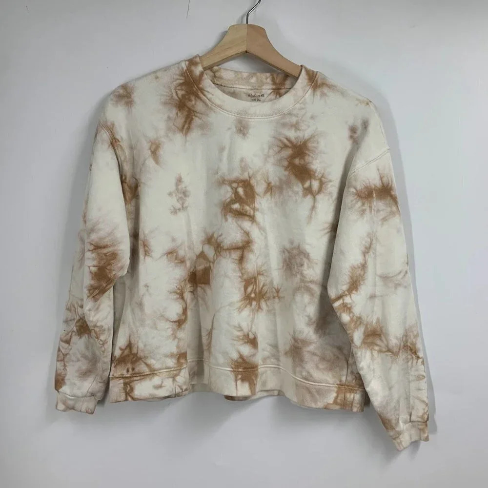 Madewell Women's Tie-Dye Resourced Cotton‎ Swing Sweatshirt Size XS